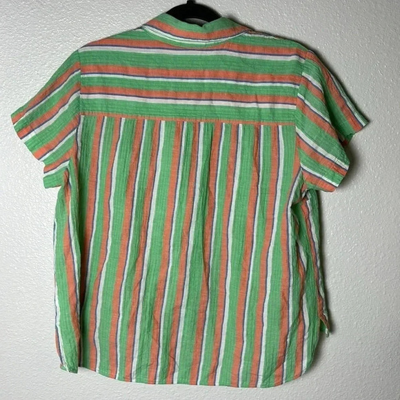 Cabi Cotton/Linen Striped T-shirt - Picture 6 of 7